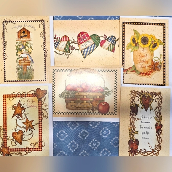 NWT MARIAN HEATH COUNTRY BIRTHDAY CARD SET - Picture 1 of 2